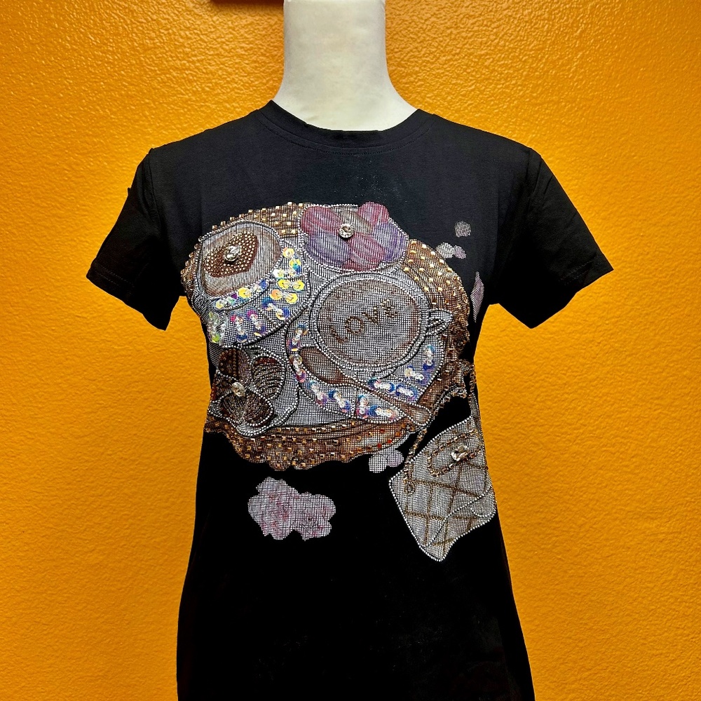 T-shirt for women with rhinestones